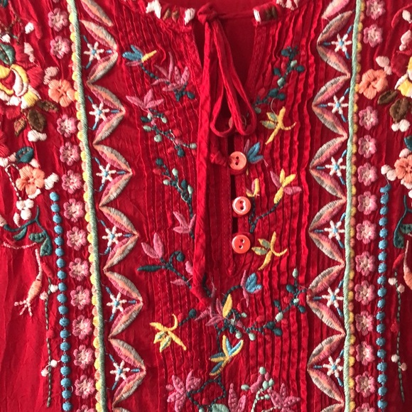 Johnny Was Embroidered Top M - Picture 4 of 9